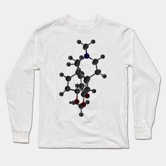 Codeine Molecule Long Sleeve T-Shirt by ChemECool